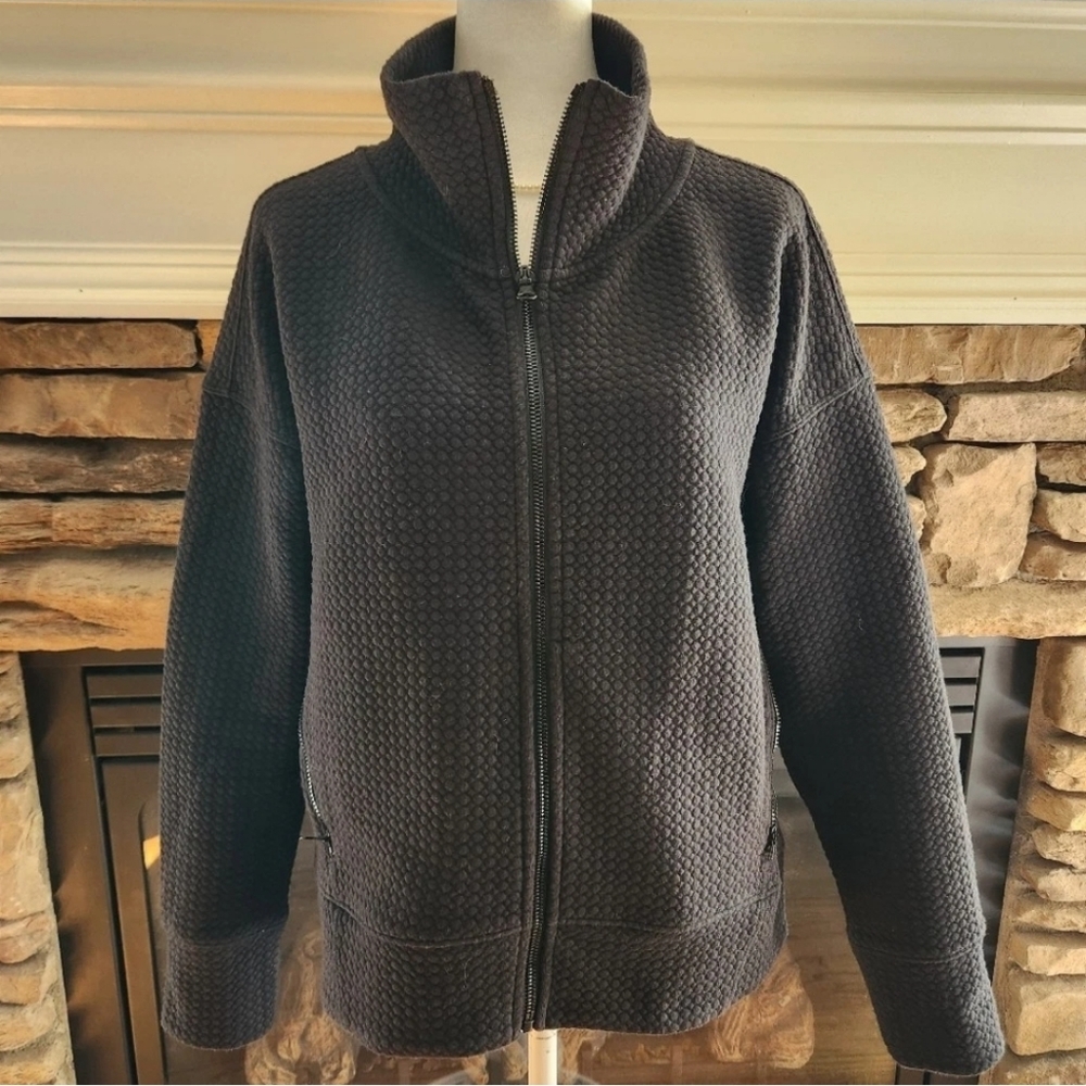 Calia Women's Bubble Cloud Black Zip-up Jacket M - Picture 2 of 12